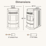 ComfortBilt HP22-N 24" Pellet Stove