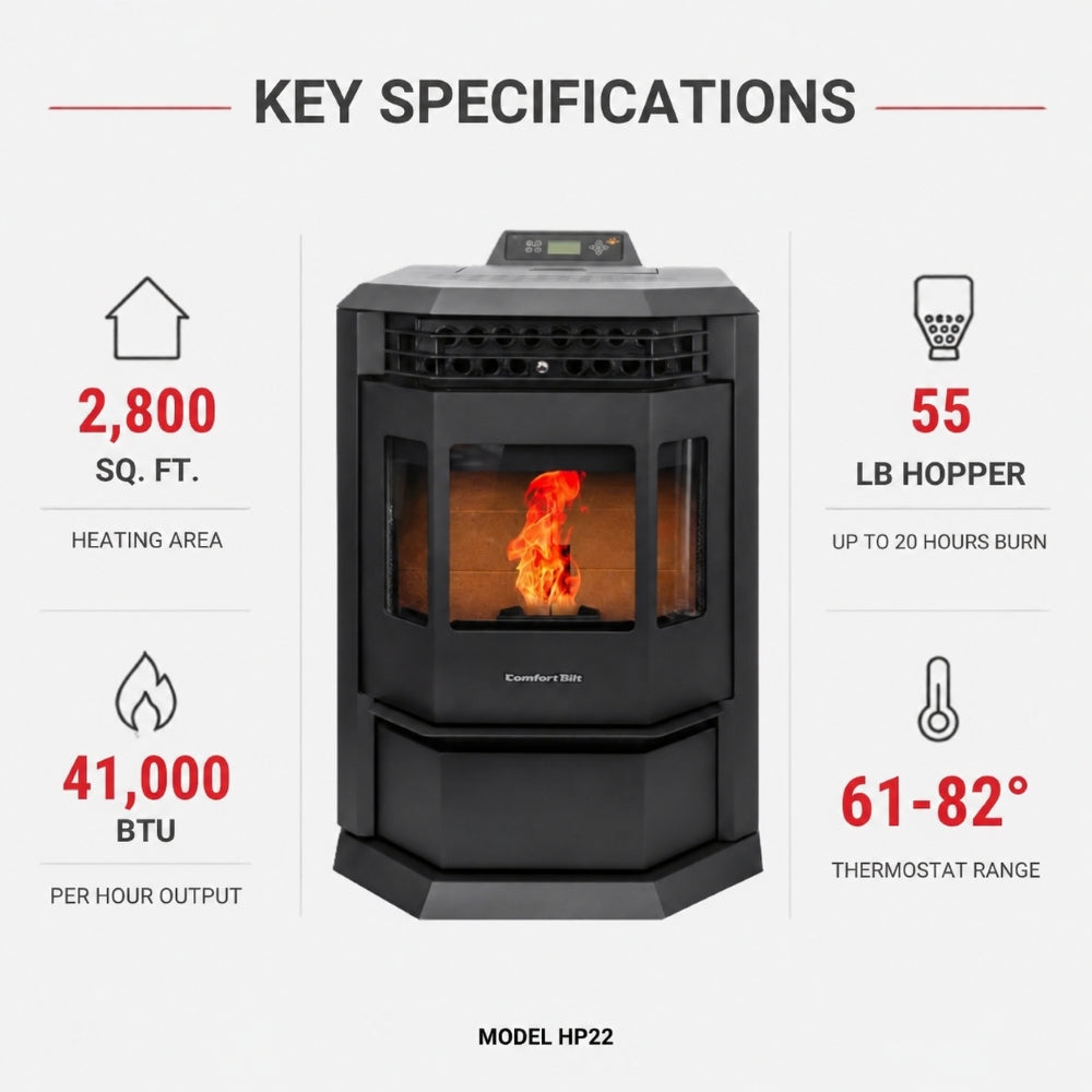 ComfortBilt HP22 24" Pellet Stove