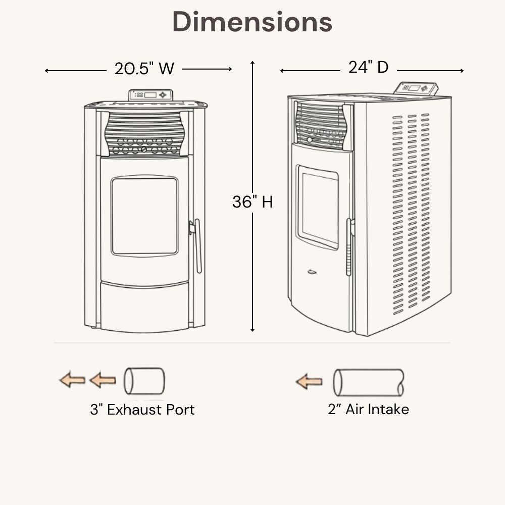 ComfortBilt HP50S 21" Pellet Stove