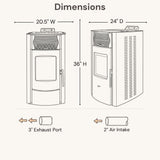 ComfortBilt HP50S 21" Pellet Stove