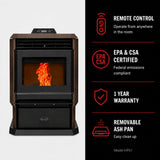 ComfortBilt HP61 24" Pellet Stove