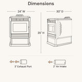 ComfortBilt HP61 24" Pellet Stove