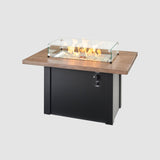 The Outdoor Greatroom Havenwood 44" Rectangular Gas Fire Pit Table - HWADG-1224-K