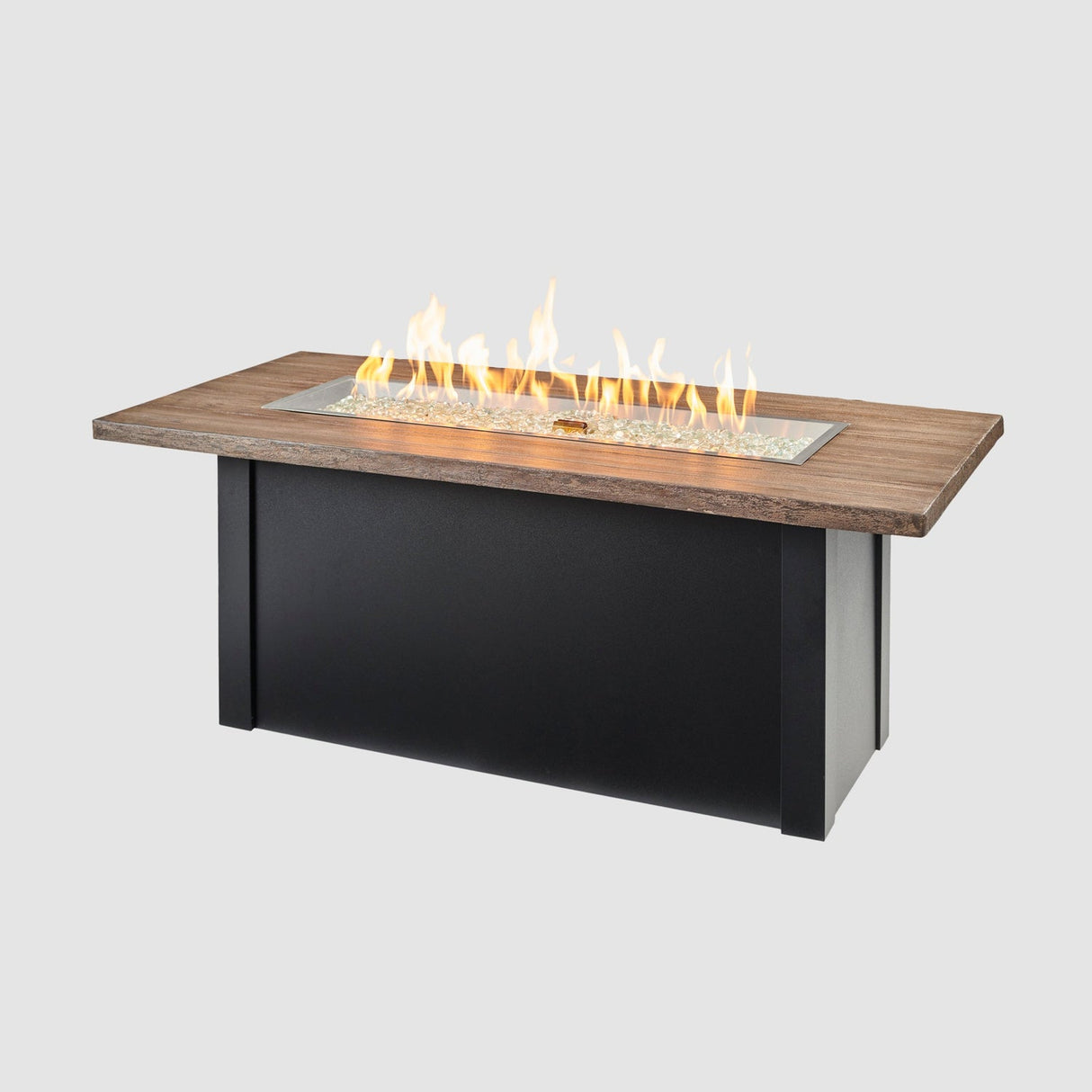 The Outdoor Greatroom Havenwood 62" Rectangular Gas Fire Pit Table - HWADG-1224-K
