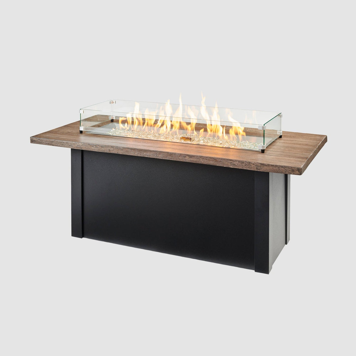 The Outdoor Greatroom Havenwood 62" Rectangular Gas Fire Pit Table - HWADG-1224-K
