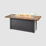 The Outdoor Greatroom Havenwood 62" Rectangular Gas Fire Pit Table - HWADG-1224-K