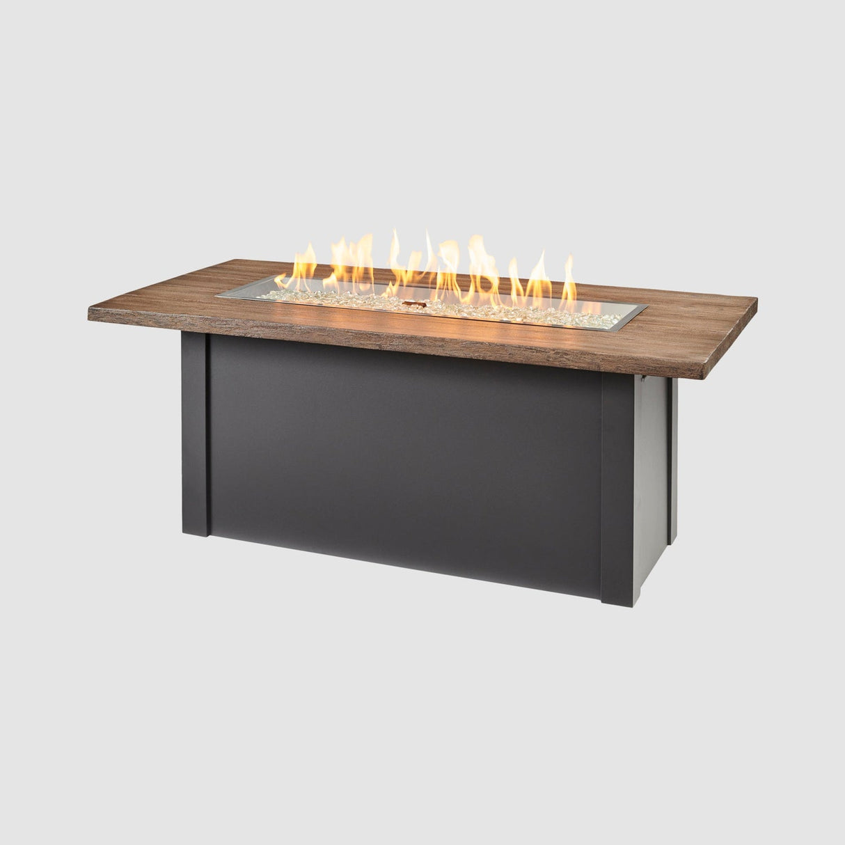 The Outdoor Greatroom Havenwood 62" Rectangular Gas Fire Pit Table - HWADG-1224-K