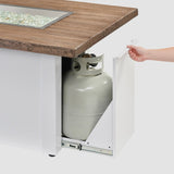 The Outdoor Greatroom Havenwood 62" Rectangular Gas Fire Pit Table - HWADG-1224-K