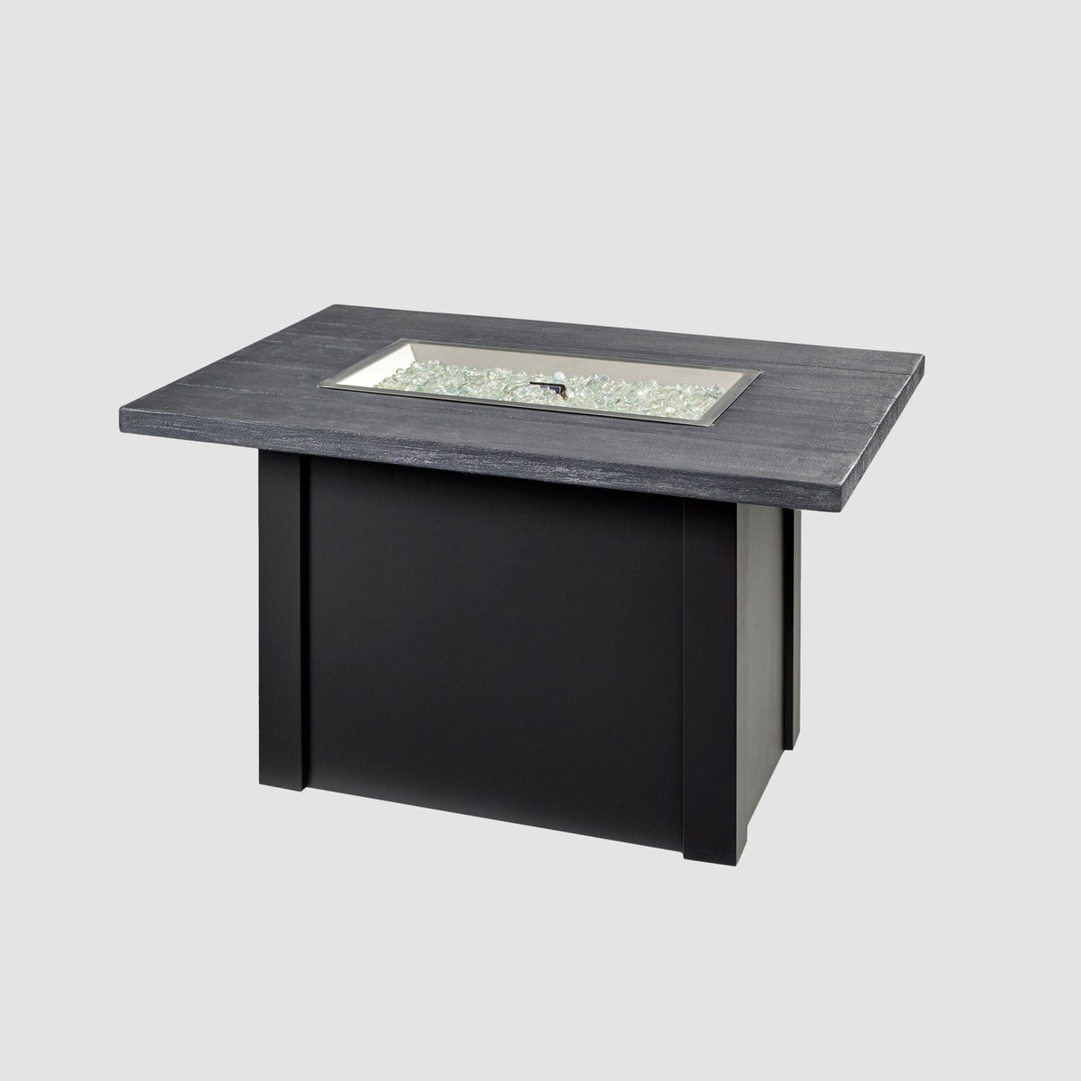 The Outdoor Greatroom Havenwood 44" Rectangular Gas Fire Pit Table - HWADG-1224-K