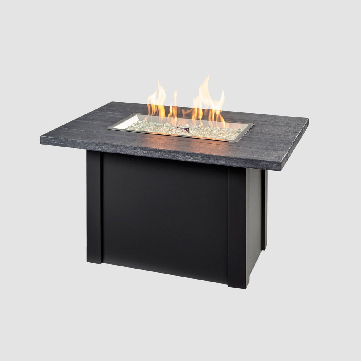 The Outdoor Greatroom Havenwood 44" Rectangular Gas Fire Pit Table - HWADG-1224-K