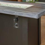The Outdoor Greatroom Havenwood 62" Rectangular Gas Fire Pit Table - HWADG-1224-K
