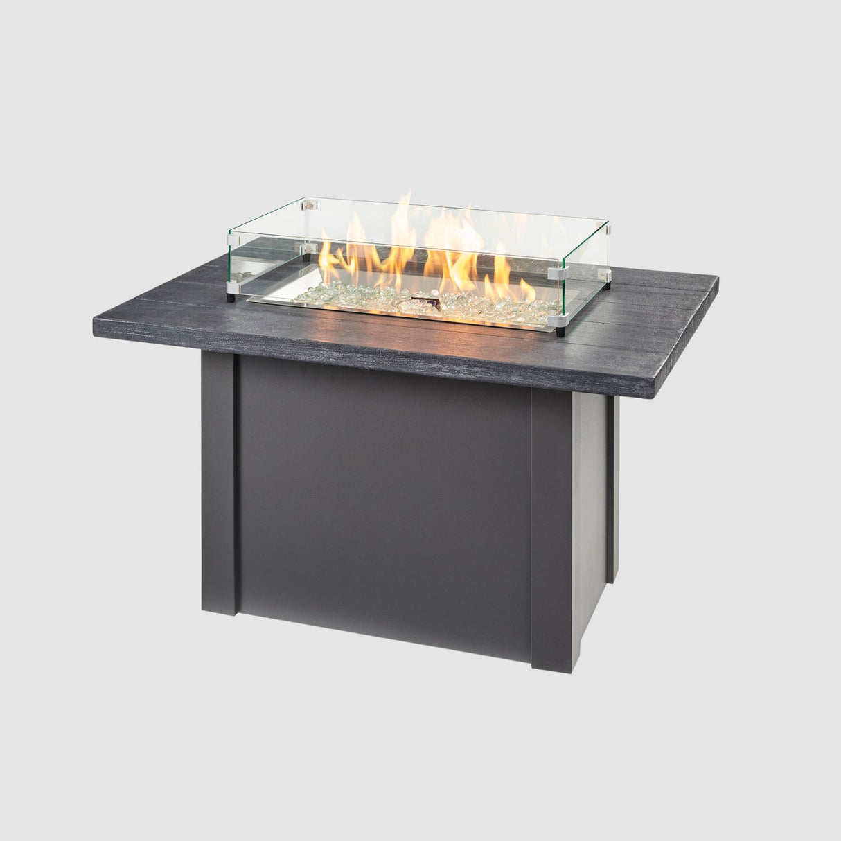 The Outdoor Greatroom Havenwood 44" Rectangular Gas Fire Pit Table - HWADG-1224-K