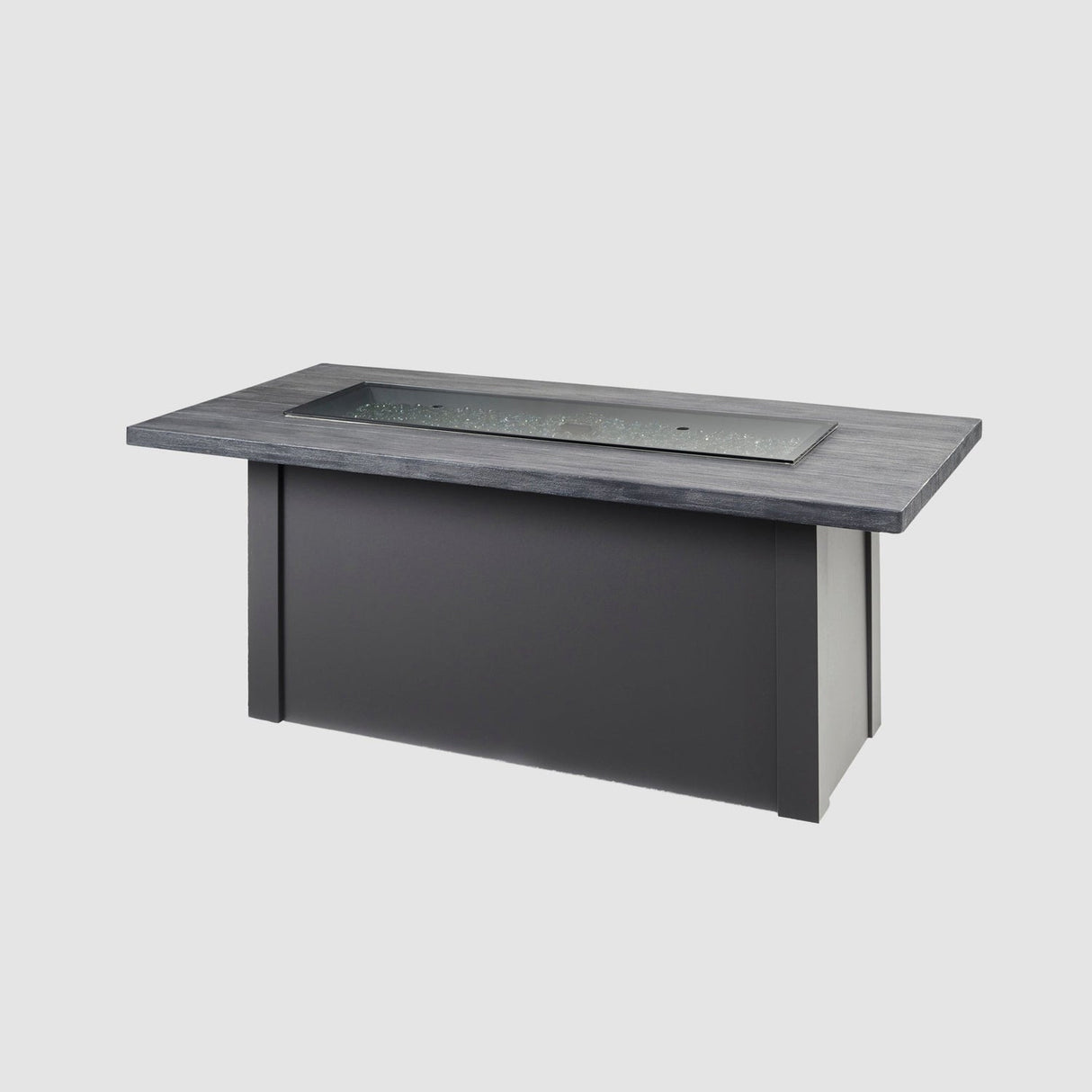 The Outdoor Greatroom Havenwood 62" Rectangular Gas Fire Pit Table - HWADG-1224-K