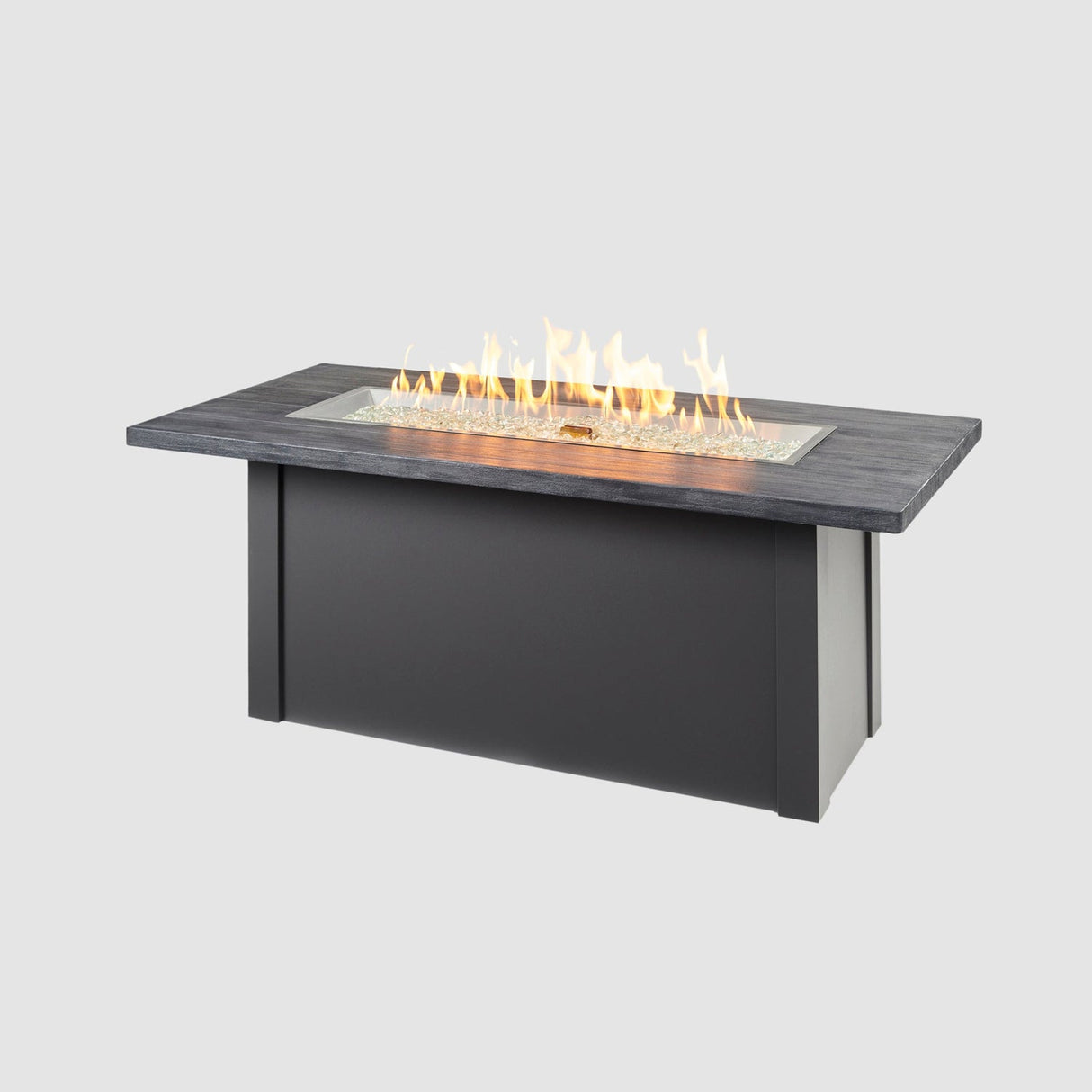 The Outdoor Greatroom Havenwood 62" Rectangular Gas Fire Pit Table - HWADG-1224-K