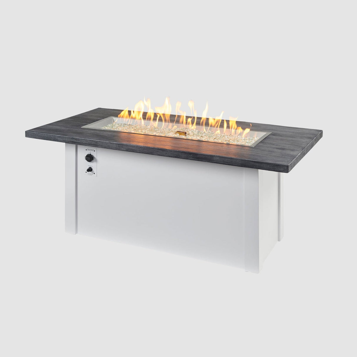 The Outdoor Greatroom Havenwood 62" Rectangular Gas Fire Pit Table - HWADG-1224-K