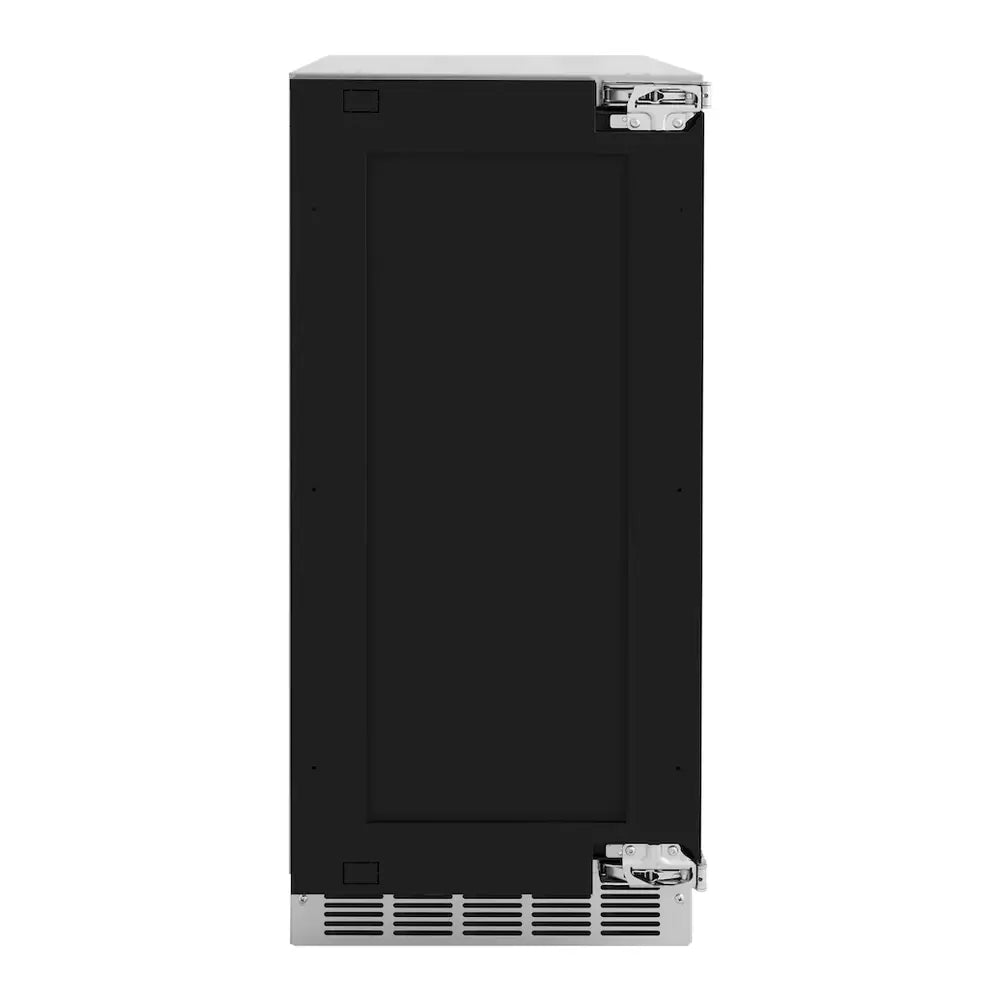 ZLINE 15" Touchstone Clear Cube Ice Maker with 75 lbs. Daily Ice Production, 26 lbs. Storage Capacity and Drain Pump in Panel Ready