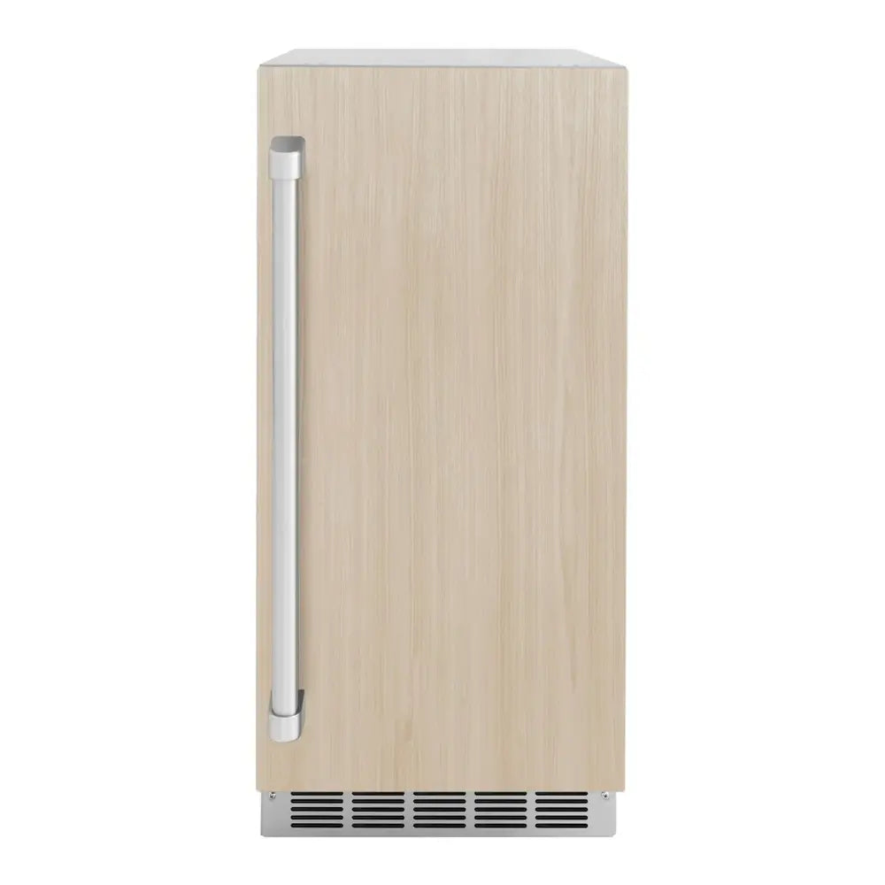 ZLINE 15" Touchstone Clear Cube Ice Maker with 75 lbs. Daily Ice Production, 26 lbs. Storage Capacity and Drain Pump in Panel Ready