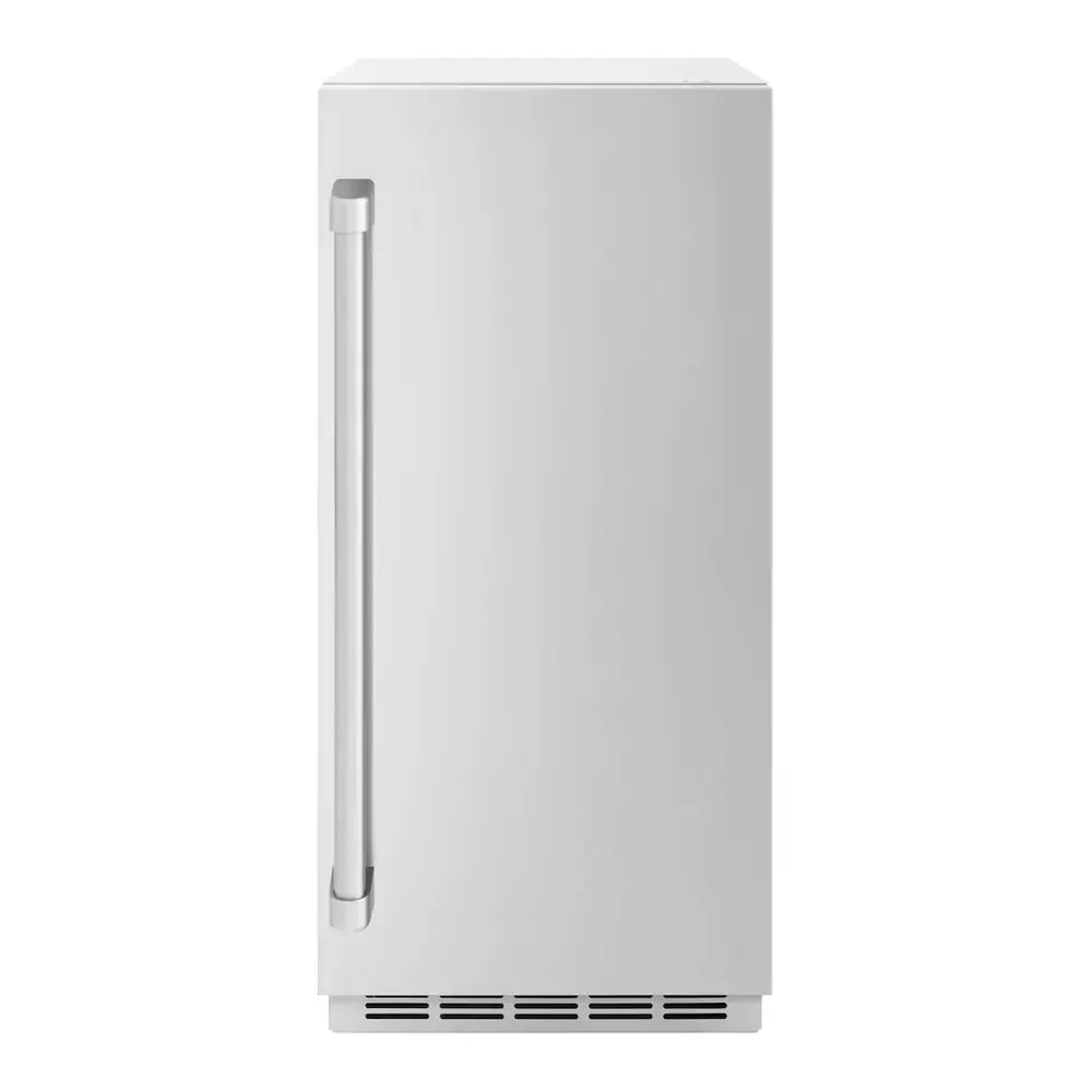ZLINE 15" Touchstone Clear Cube Ice Maker with 75 lbs. Daily Ice Production, 26 lbs. Storage Capacity and Drain Pump in Stainless Steel