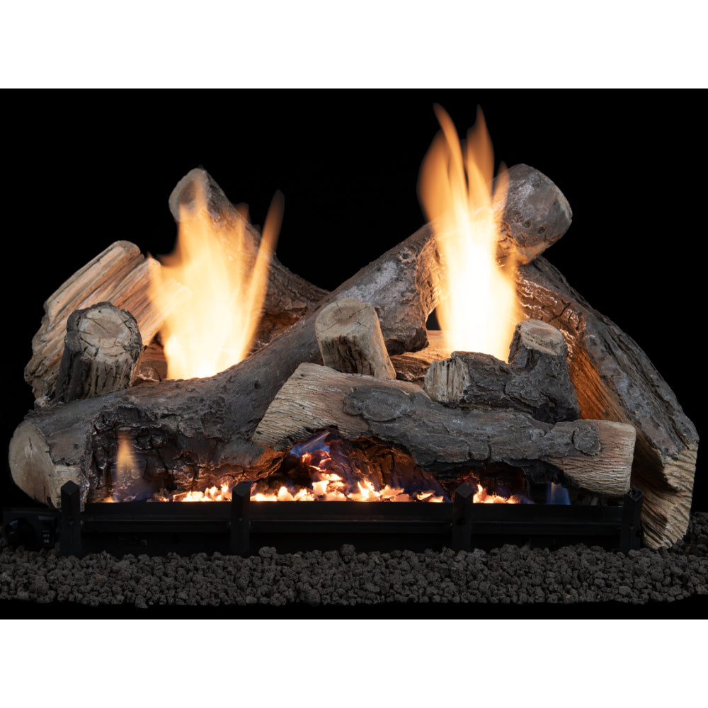 Superior Nature-Flame Silverstone Timber, High Definition Vent-Free Gas Log Set - LNF-ST