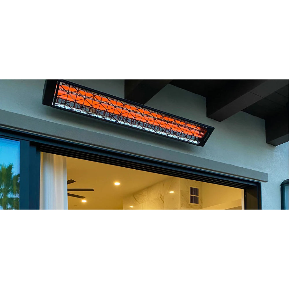 Infratech C Series Single Element with Contemporary Motif C3048 3000 Watts 480V 6.25 Amps Infrared Electric Patio Heater 61.25 x 8.19 x 2.5 in. - 21-4020