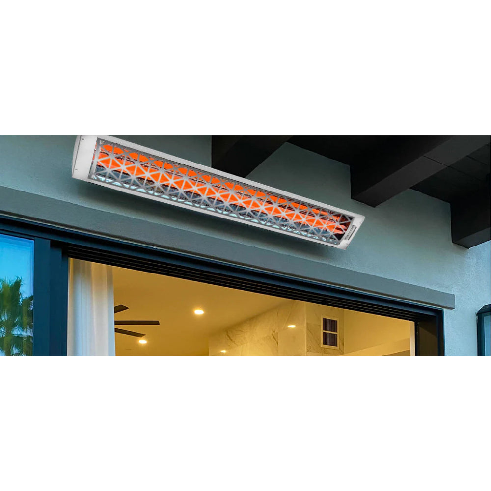 Infratech C Series Single Element with Contemporary Motif C3048 3000 Watts 480V 6.25 Amps Infrared Electric Patio Heater 61.25 x 8.19 x 2.5 in. - 21-4020