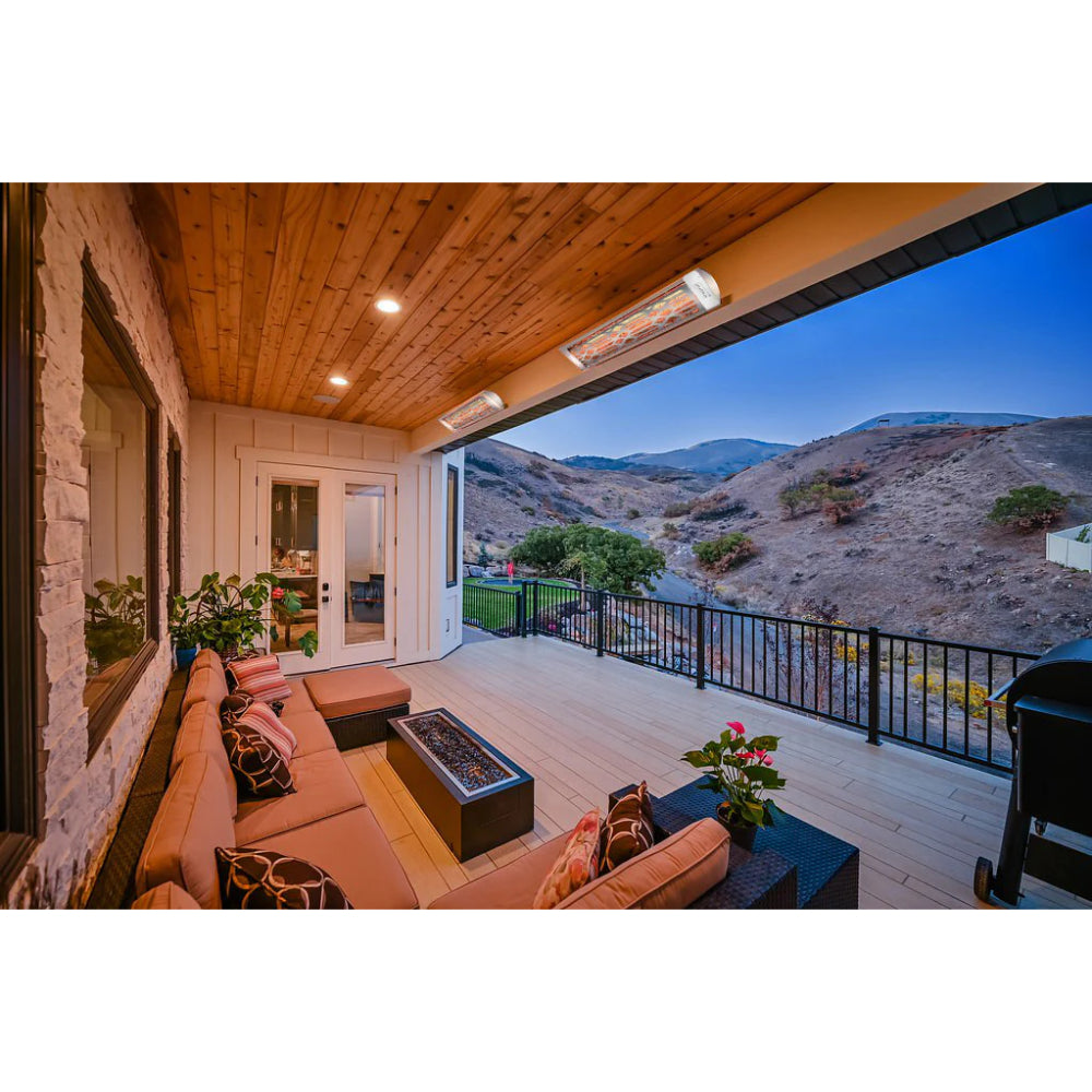 Infratech C Series Single Element with Craftsman Motif C2027 2000 Watts 277V 7.22 Amps Infrared Electric Patio Heater 39 x 8.19 x 2.5 in. - 21-3030