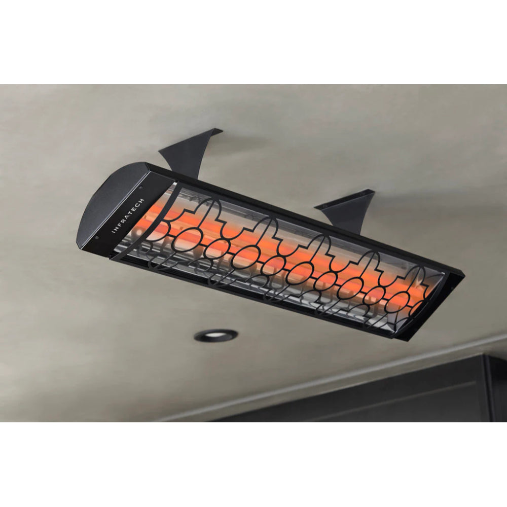 Infratech C Series Single Element with Mediterranean Motif C2024 2000 Watts 240V 8.33 Amps Infrared Electric Patio Heater 39 x 8.19 x 2.5 in. - 21-3015