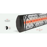 Infratech C Series Single Element with Traditional Motif 4000 Watts Infrared Electric Patio Heater 61.25 x 8.19 x 2.5 in. - 21-41*