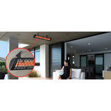 Infratech C Series Single Element with Traditional Motif 4000 Watts Infrared Electric Patio Heater 61.25 x 8.19 x 2.5 in. - 21-41*