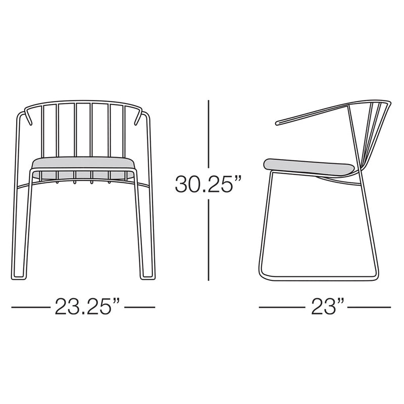 Kannoa Intercoastal Dining Chair with Arms