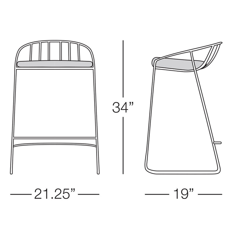 Kannoa Intercoastal Barstool