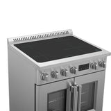 Forno Torino French Door Induction Range with Air Fryer and True Convection Oven