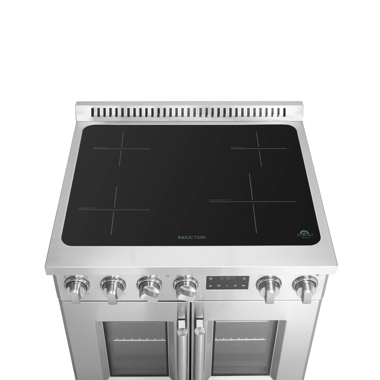 Forno Torino French Door Induction Range with Air Fryer and True Convection Oven