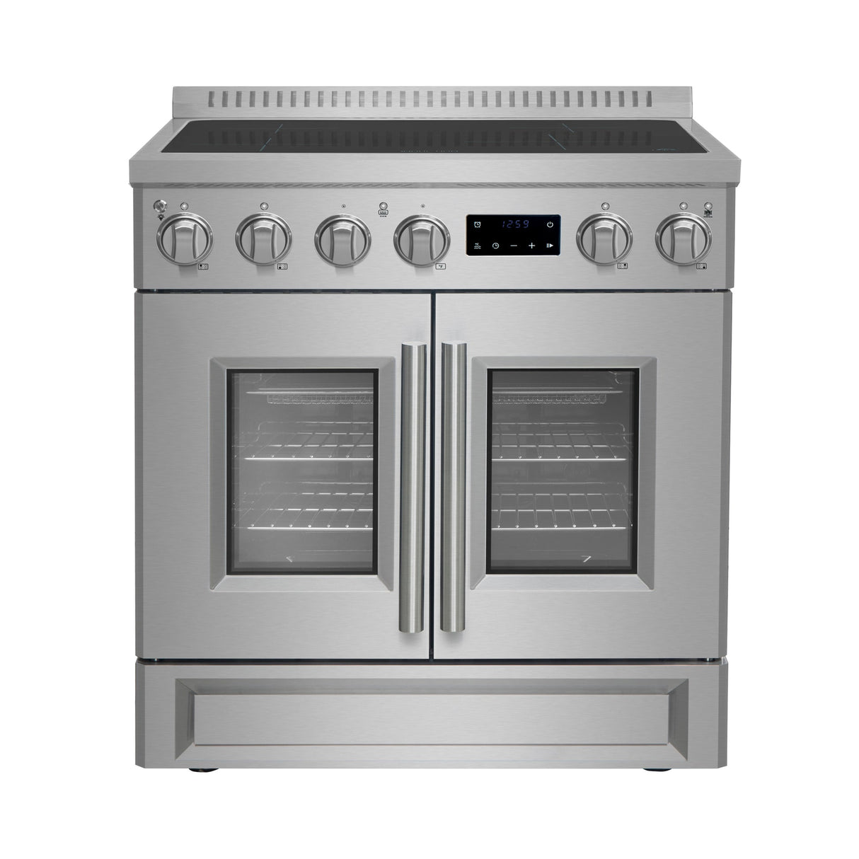 Forno Torino French Door Induction Range with Air Fryer and True Convection Oven