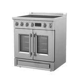 Forno Torino French Door Induction Range with Air Fryer and True Convection Oven