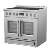 Forno Torino French Door Induction Range with Air Fryer and True Convection Oven