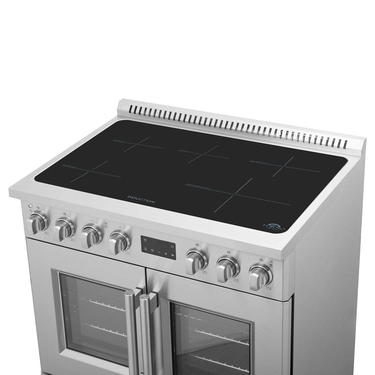 Forno Torino French Door Induction Range with Air Fryer and True Convection Oven