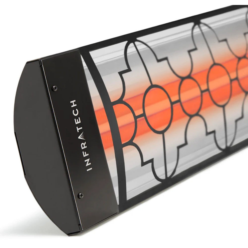 Infratech CD Series Dual Element with Mediterranean Motif CD5224 5200 Watts 240V 21.7 Amps Infrared Electric Patio Heater 48 x 8.19 x 2.5 in.