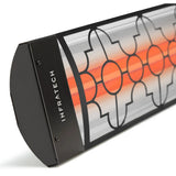 Infratech CD Series Dual Element with Mediterranean Motif CD5224 5200 Watts 240V 21.7 Amps Infrared Electric Patio Heater 48 x 8.19 x 2.5 in.