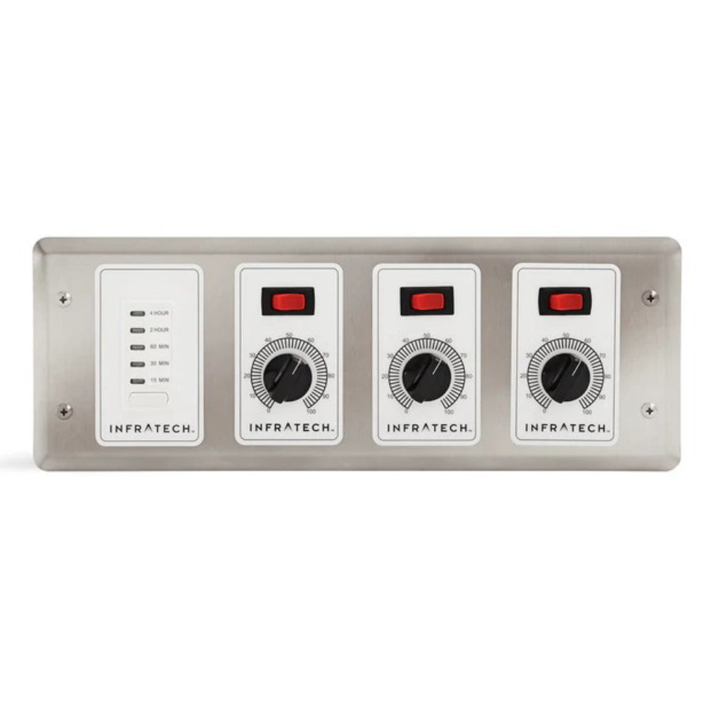 Infratech 30 4047 Solid State Control, 3 Zone Analog Control with Digital Timer - 4.5 x 14.1875 x 2.5 in.