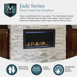 Majestic 32" Jade Linear Direct Vent Gas Fireplace