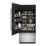 JennAir 36 inch Fully Integrated Built-In Bottom Freezer with 20.86 cu. ft. Total Capacity, and Obsidian Interior in Panel Ready, JB36NXFX*E