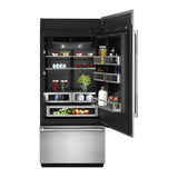 JennAir 36 inch Fully Integrated Built-In Bottom Freezer with 20.86 cu. ft. Total Capacity, and Obsidian Interior in Panel Ready, JB36NXFX*E