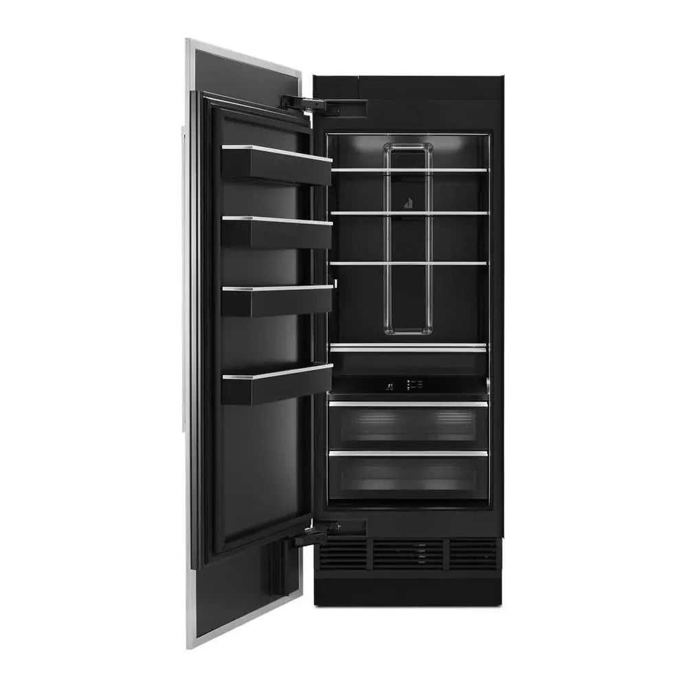 JennAir 30 inch Built-In Smart Column Refrigerator with 17 cu. ft. Capacity, Obsidian Interior, Energy Star in Panel Ready, JBRF*30IGX