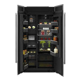 JennAir 42 inch Built-In Side by Side Refrigerator with 25.5 cu. ft. Capacity, Obsidian Black Interior in Panel Ready, JBSFS42NMX