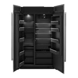 JennAir 48 inch Built-In Side by Side Refrigerator with 29.4 cu. ft. Capacity, Obsidian Black Interior in Panel Ready, JBSFS48NMX