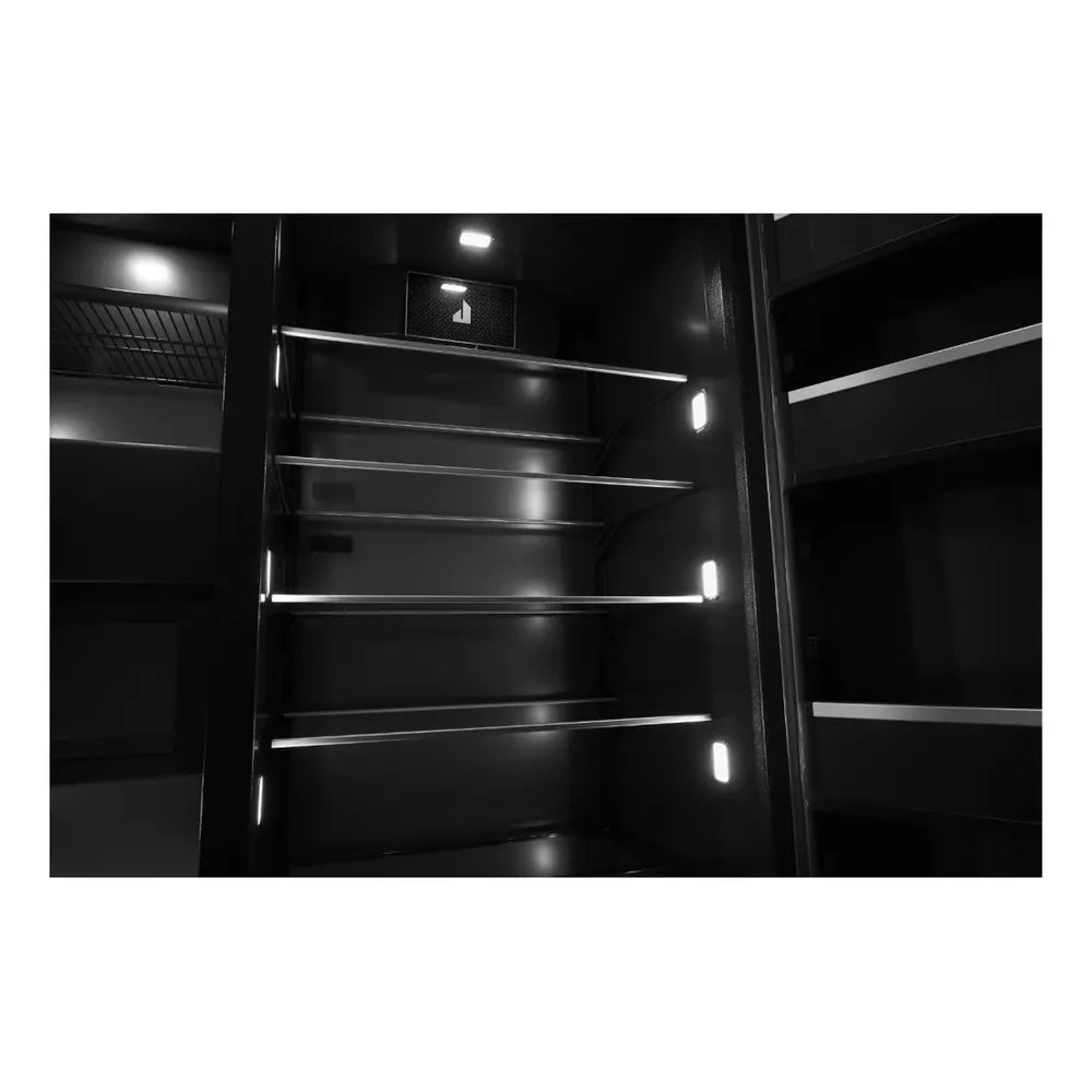 JennAir 48 inch Built-In Side by Side Refrigerator with 29.4 cu. ft. Capacity, Obsidian Black Interior in Panel Ready, JBSFS48NMX