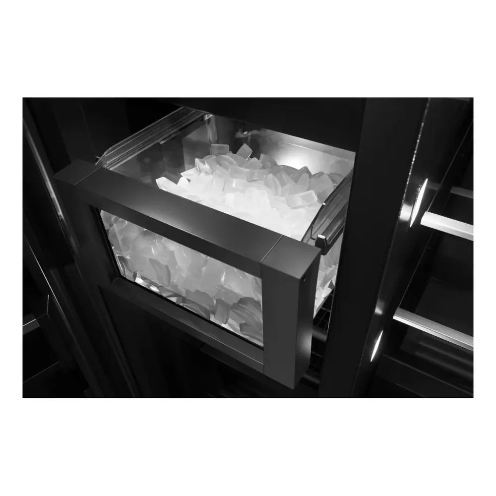 JennAir 48 inch Built-In Side by Side Refrigerator with 29.4 cu. ft. Capacity, Obsidian Black Interior in Panel Ready, JBSFS48NMX