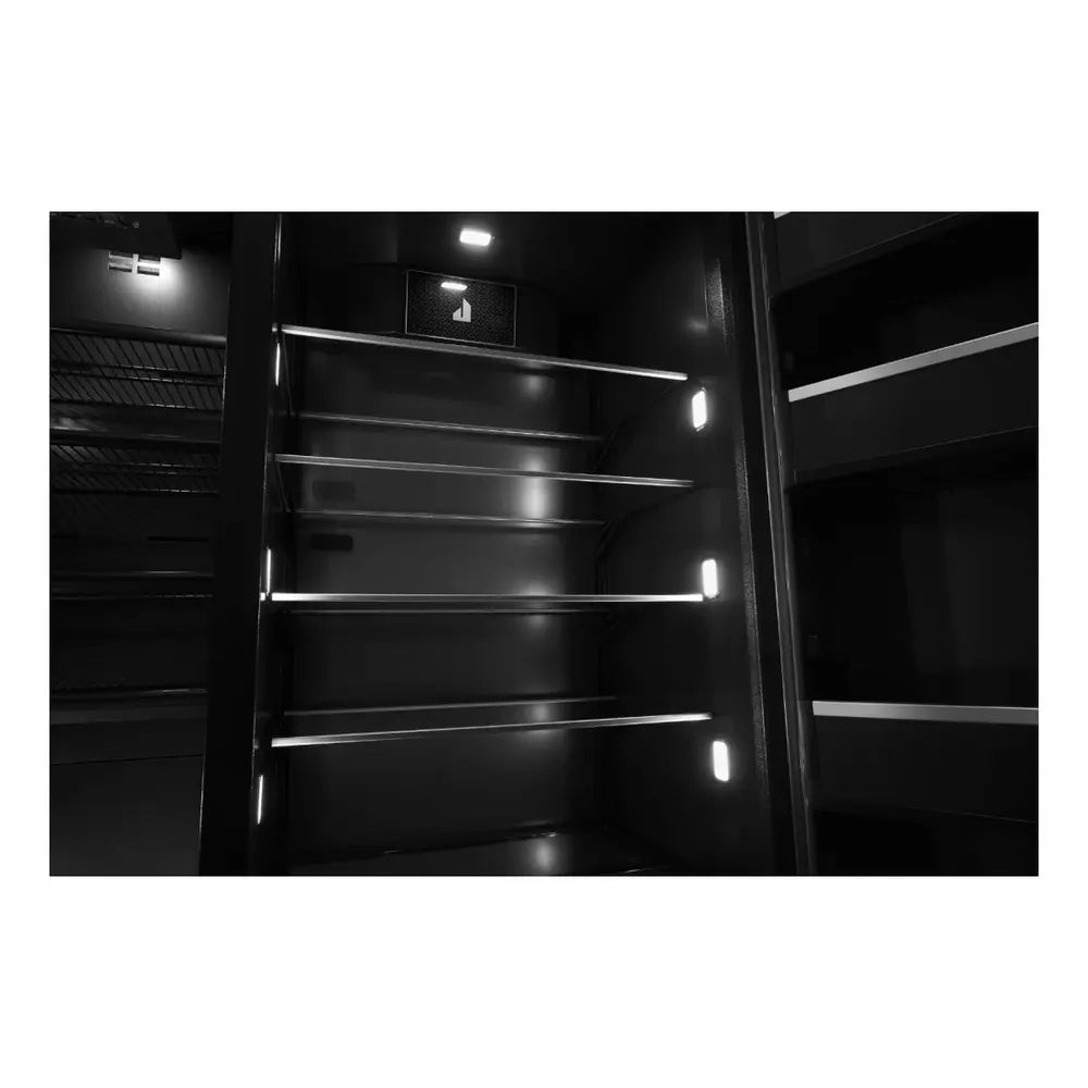 JennAir RISE 42 inch Built-In Side by Side Refrigerator with 25.5 cu. ft. Capacity, External Water and Ice Dispenser in Stainless Steel, JBSS42E22L