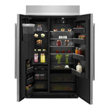 JennAir RISE 48 inch Built-In Side by Side Refrigerator with 29.4 cu. ft. Capacity, External Water and Ice Dispenser, in Stainless Steel, JBSS48E22L